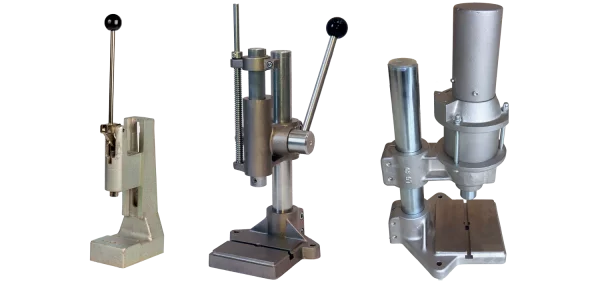 Hygienische Laborpresse Version verzinkt / vernickelt und Edelstahl.